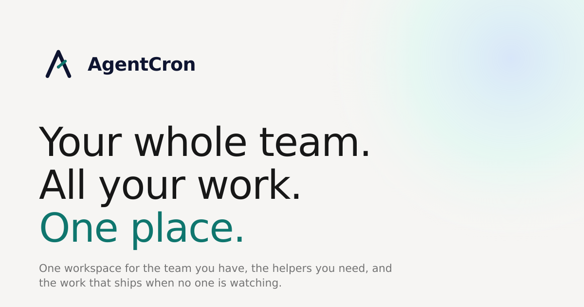 AgentCron